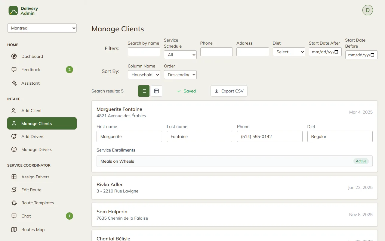 MADA Driver App — The Admin Console. — screen 5 of 5