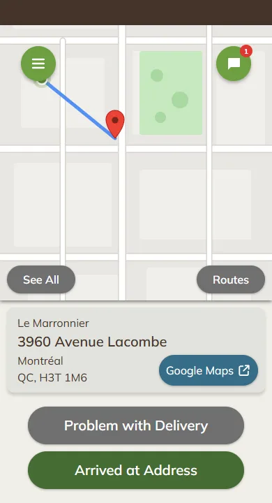 MADA Driver App — screen 1 of 4